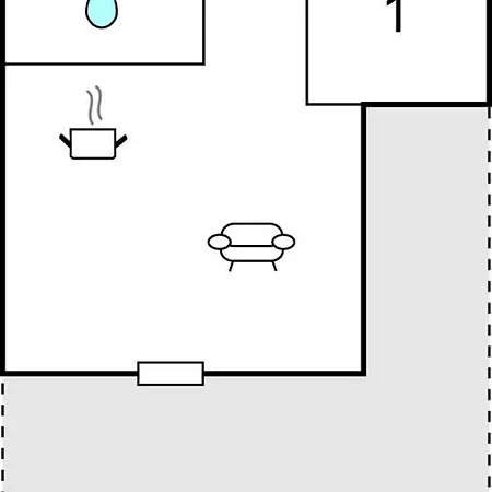 1 Bedroom Awesome In Vaeggerlose Σπίτι διακοπών